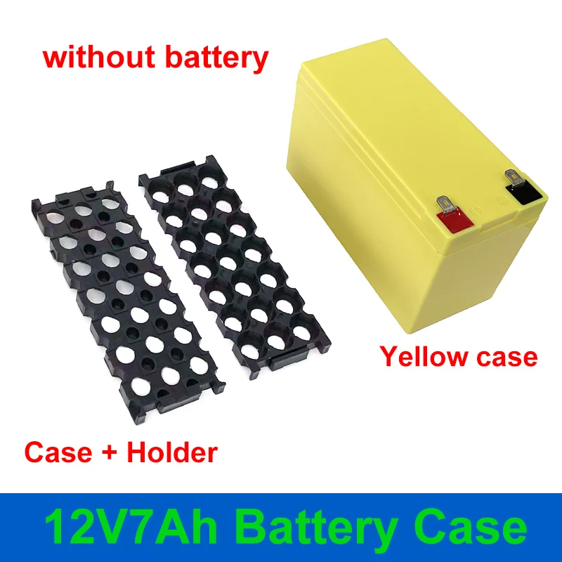 12V 7Ah Batterij Case Fit 21Pcs 18650 Cellen 12V7Ah Lege Doos 3*7 Houder 3S25A Bms Nikkel strip Opbergdoos Voor Diy Batterij