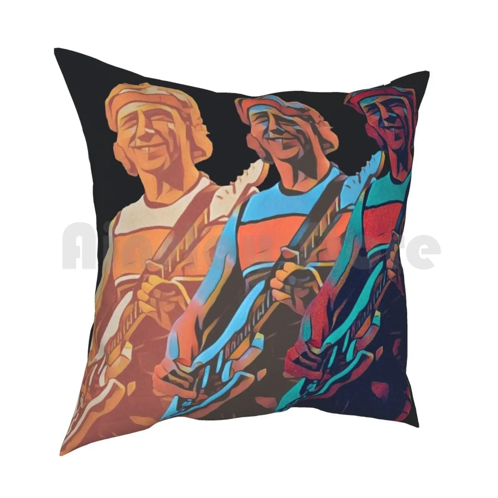 Mark Trio Dire Straits Pillow Case Printed Home Soft Throw Pillow Dire Mark Straits Knopfler Cool Helmet Dire Straits