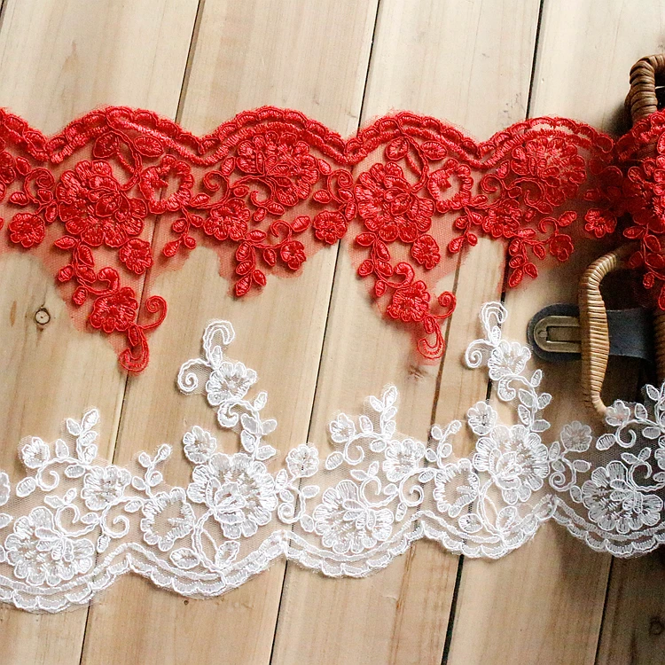 bridal lace trim scalloplace boarder  boarder  DIY lace  Veil Trim 10 Yards