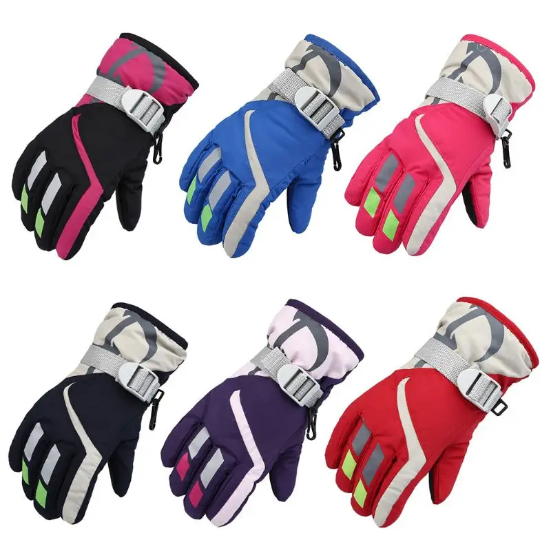 

Kids Mittens Waterproof Winter Ski Warm 5 Colors Keep Warm Outdoor Sports Children Toddlers Baby 2-5 Years .