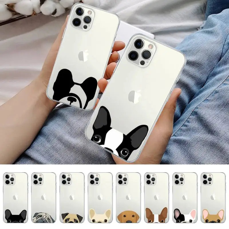 

Cat French Bulldog Phone Case for iPhone 11 12 13 mini pro XS MAX 8 7 6 6S Plus X 5S SE 2020 XR case