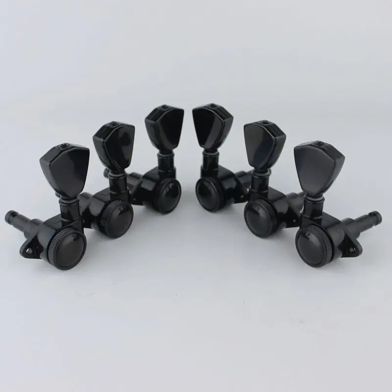 

GUYKER 3R3L Black Tuners Guitar Models Rear lock string Electric Guitar Machine Heads Trapezium Button