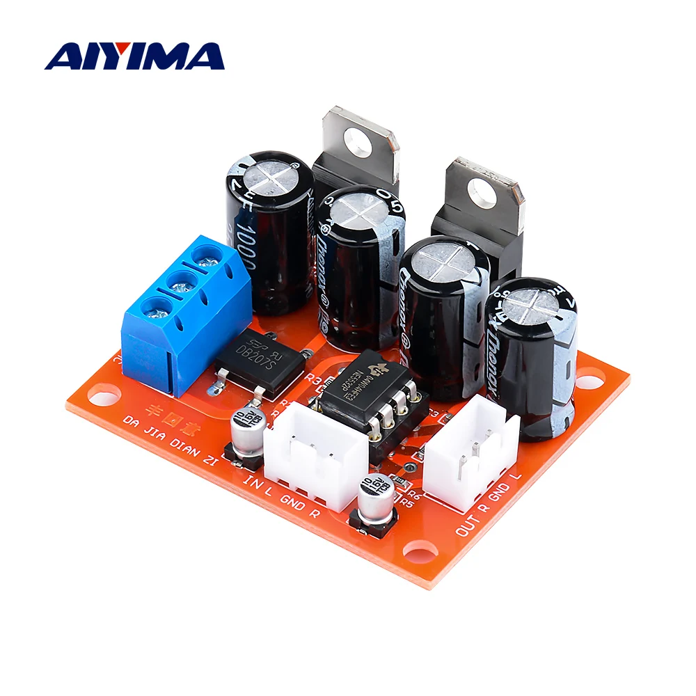 

AIYIMA Audio Preamplifier Board NE5532 OP AMP Home Theater Sound Amplifier Preamp Dual AC9-15V