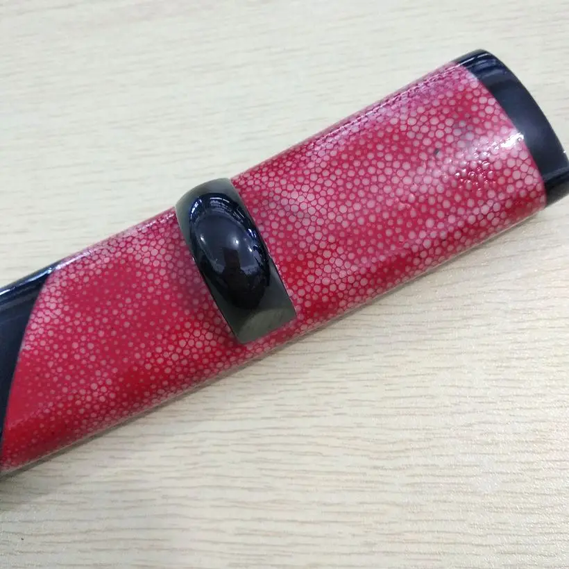 Quality Sword's Fitting Short Sheath Wrap Around Fish Skin For Japanese Blade Sabre Samurai Tanto Dagger