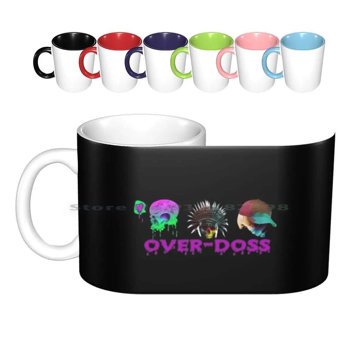 Over Back , Funny Black , Ceramic Mugs Coffee Cups Milk Tea Mug Monkey Banksy Funny Ape Music Cage The Elephant Monkey Animal