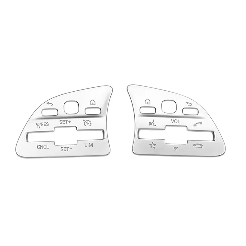 ABS Steering Wheel Buttons Frame Decoration Cover Trim Car Styling 2Pcs For Mercedes Benz W177 W205 W213 W247 W167 Interior image 6