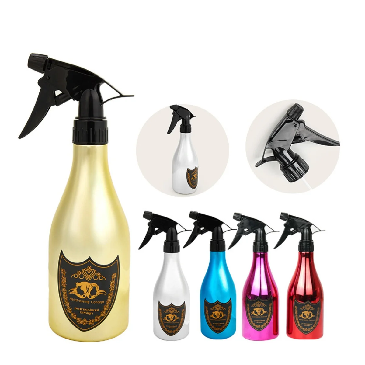 

4pcs 550ML Hairdressing Spray Bottle Salon Barber Continuous Fine Mist Water Atomizer Pressure Mist Sprayer Styling Care Tools