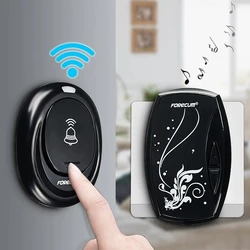 Doorbell Waterproof Wireless Doorbell with 36 Chimes Single Receiver Door Bell Cordless Smart Home Door Bells