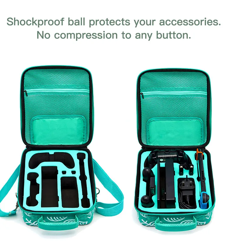 สำหรับสวิทช์อุปกรณ์เสริม Flannel วัสดุไนลอน EVA แบบพกพากระเป๋าใบใหญ่สำหรับ Nintendo Switch เกมคอนโซลกล่องเก็บ