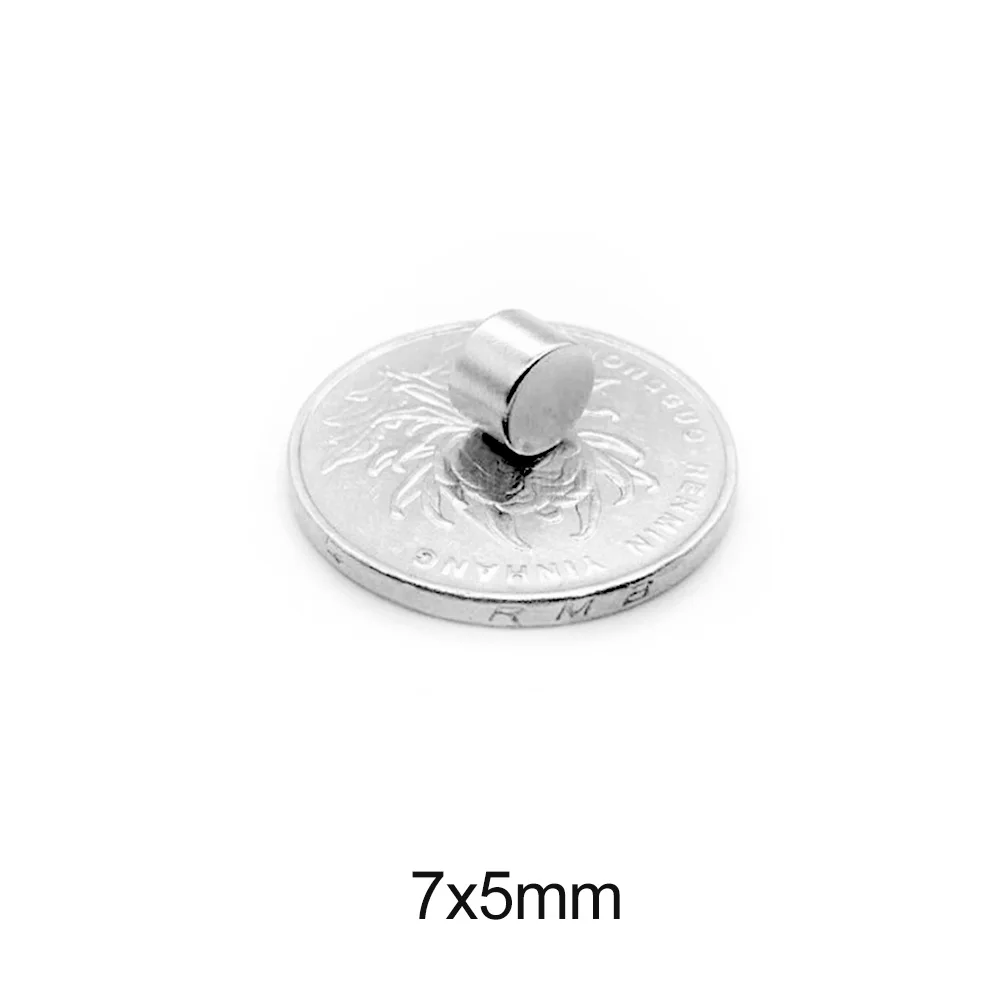 7x5mm Small Round Magnet 7x5 Powerful  Magnets 7*5mm For Home Refrigerators, Offices DIY 7*5