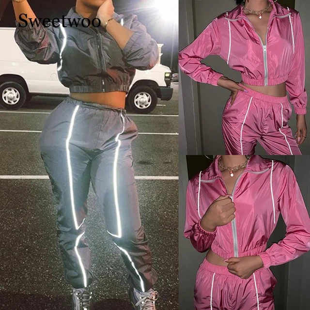 Full fashion reflective tracksuit