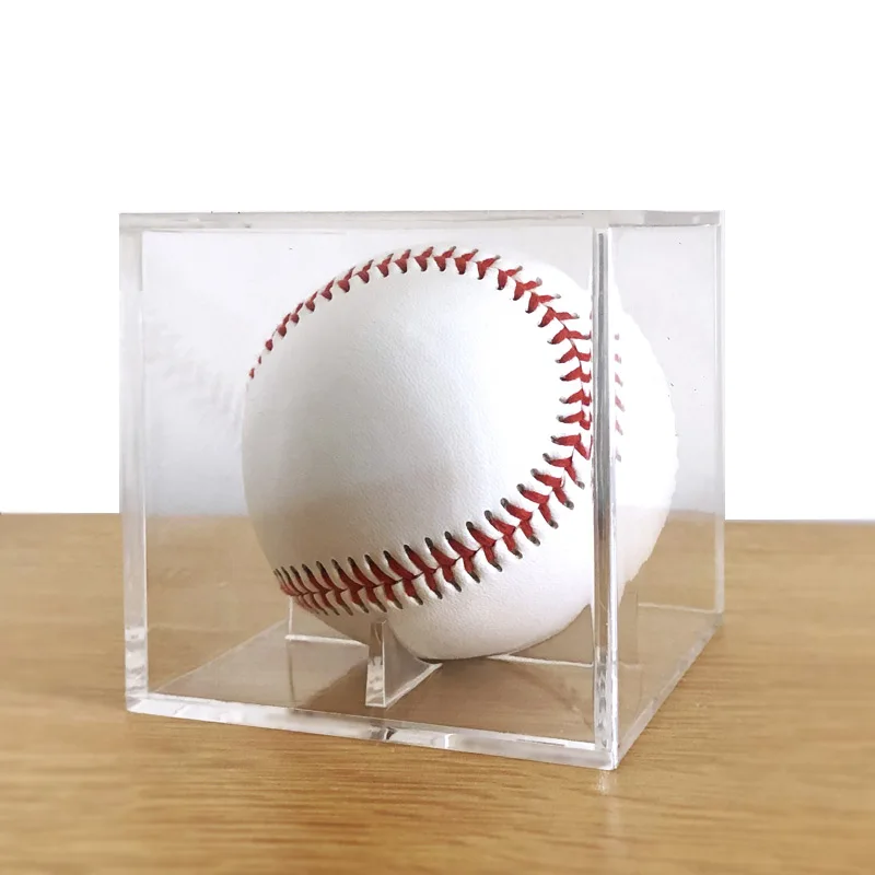 Golf Tennis Ball Transparent Case Acrylic 80mm Golf Baseball Box Display For Souvenir Storage Box Holder UV Protection Dustproof