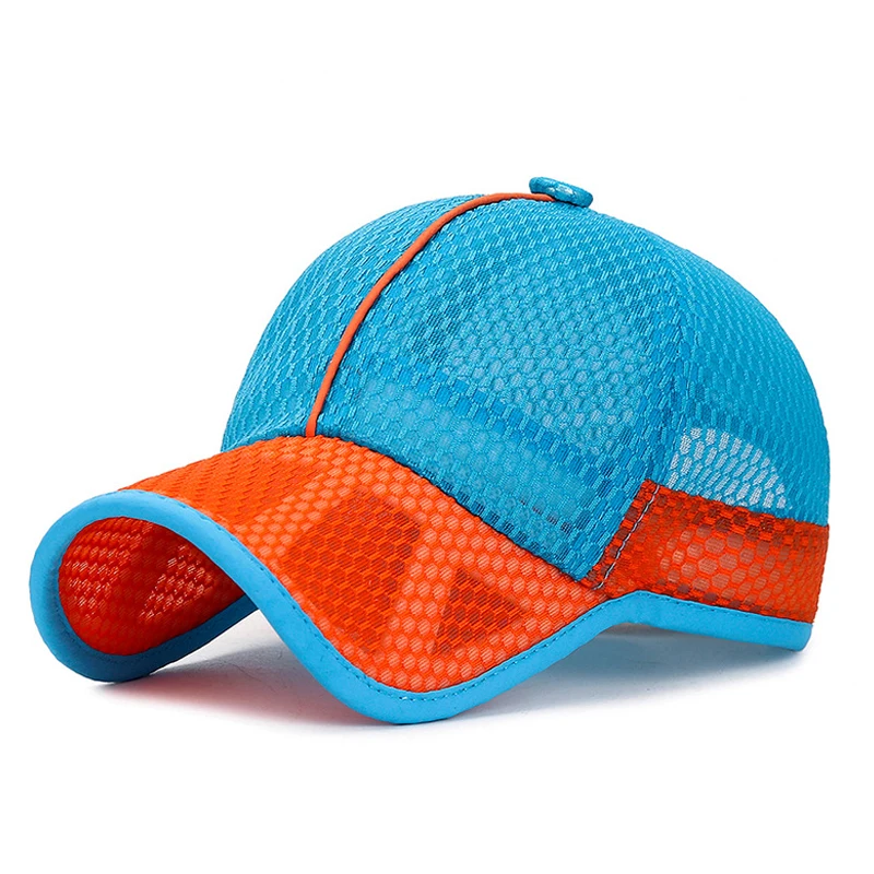 Summer Toddler Kids Baseball Cap Breathable Mesh Dad Hat Adjustable Baby Boys Girls Sun Hat Quick Dry