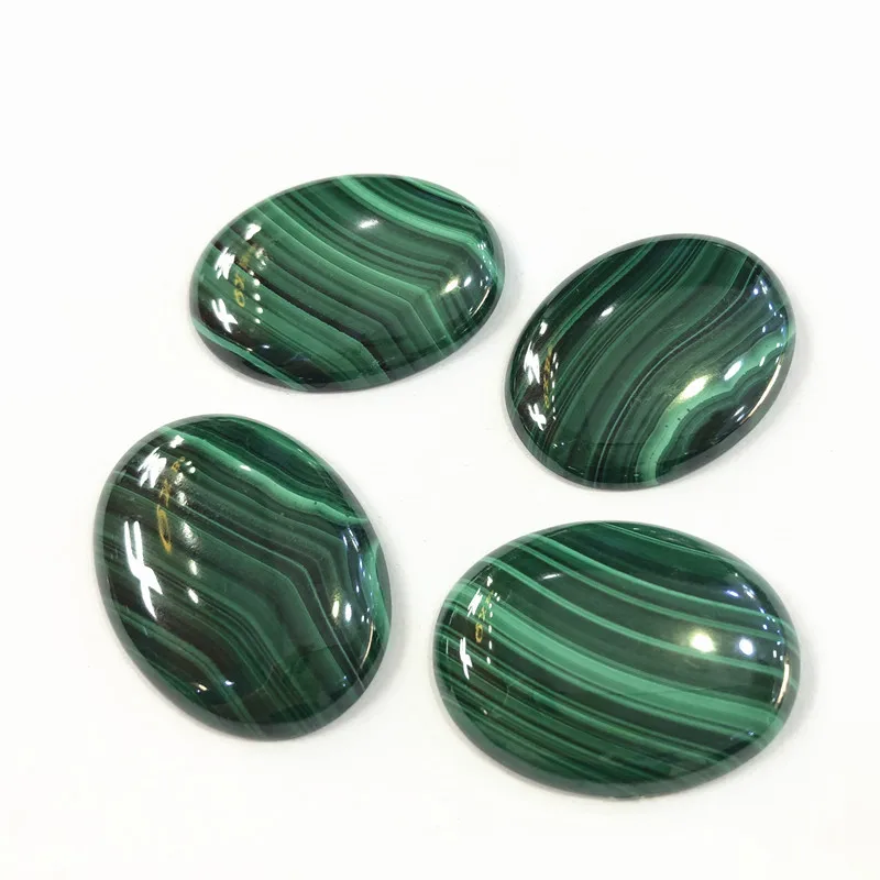 

Natural Malachite Oval Beads 30X40mm Gemstones Cabochon Precious Stone Beads for Jewelry Making