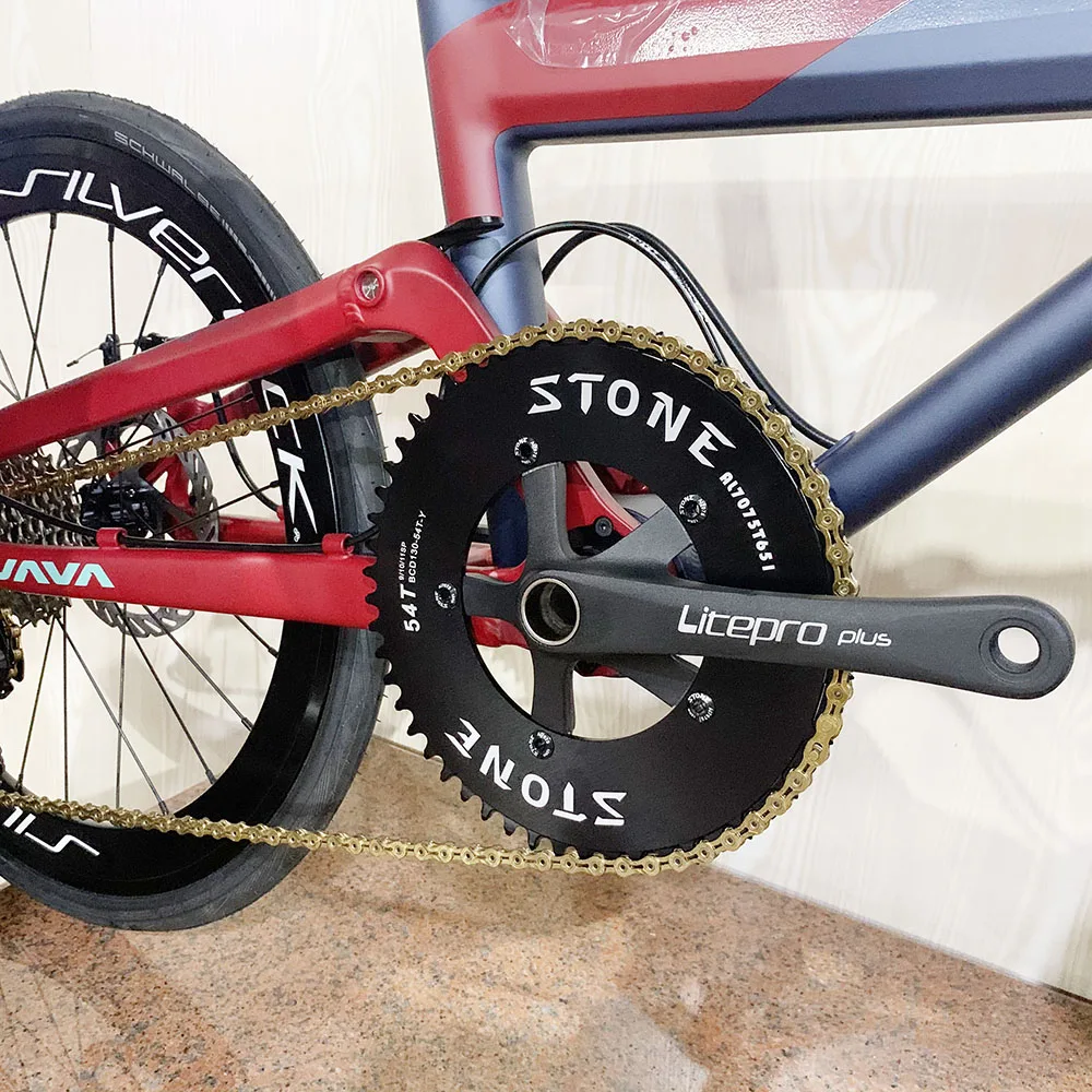 STONE Circle Aero Chainring BCD 130mm 5 Bolts for Brompton 3Sixty FNHON Folding Bike Road Bike Chainwheel Chain Ring N/W Teeth