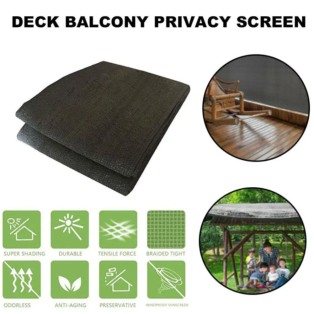 90x200cm Sunshade Net Garden Shade Swimming Pool Balcony Fence Patio Privacy Protective Screen Waterproof Breathable Outdoor