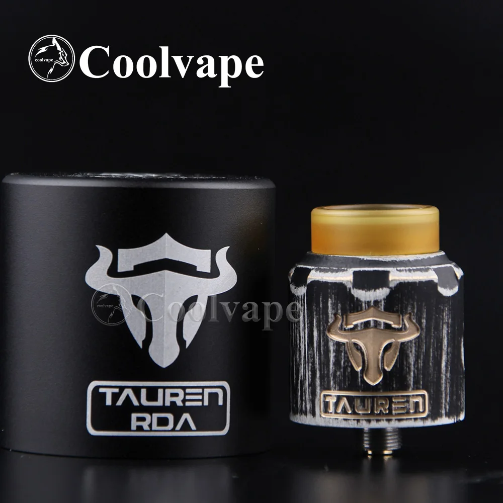 coolvape Original Tauren RDA BF pin dual coils airflow control Rebuildable Drip Atomizer 24mm for Tauren Mech MOD