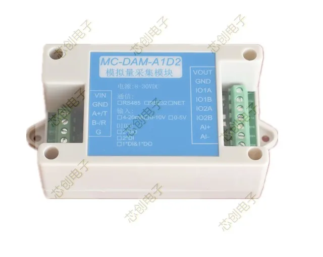 24-bit 0-10V to 485 Module Analog Transmission 4-20ma 0-5V 0-10V Transmitter with Shell