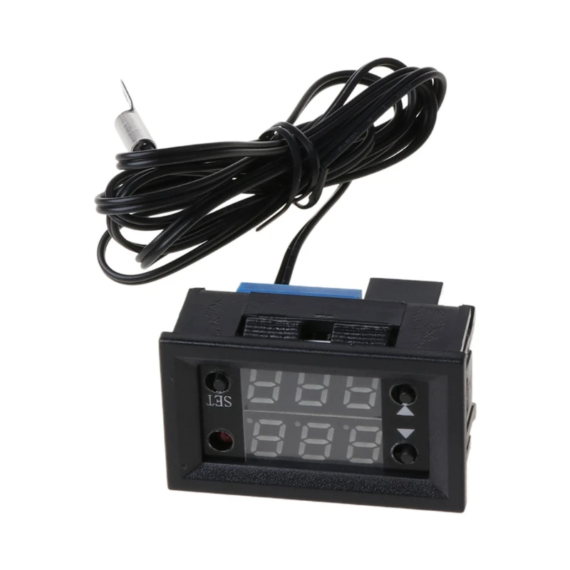 W2810 12V 20A Digital Thermostat Temperature Controller Red Display with Probe Thermostat