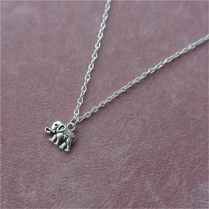 Lucky Elephant Necklace Tiny Elephant Charm Necklace, Dainty Necklace, Charm Necklace, Charm Pendant, Elephant Jewellery