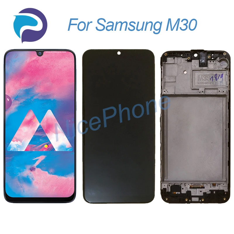 ЖК-экран с сенсорным цифровым преобразователем в сборе для Samsung M30