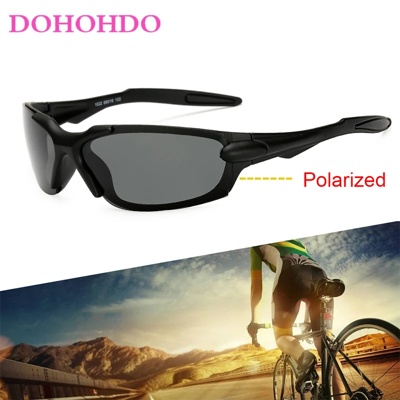 DOHOHDO Polarized Sunglasses Men Rimless Square Driving Sun Glasses Outdoor Driving Shades Goggle UV400 Eyewear Oculos De Sol