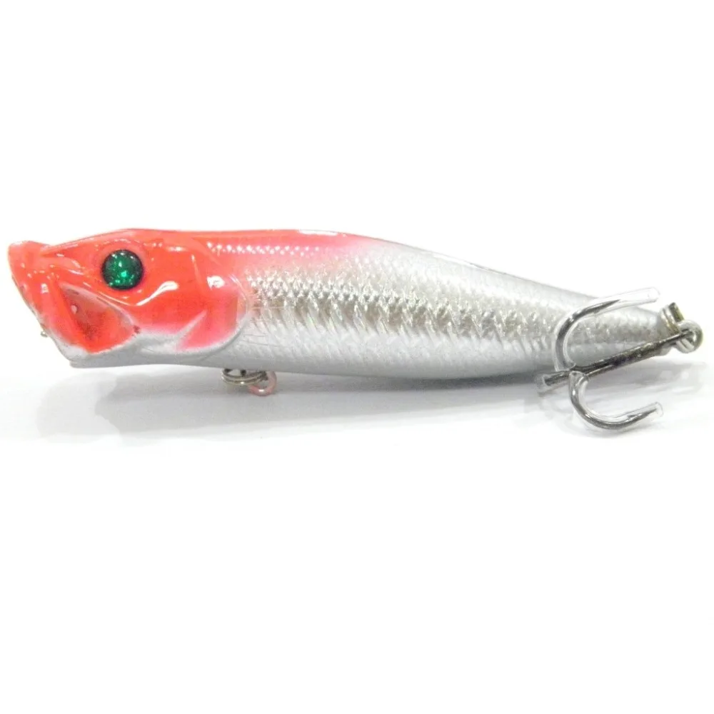WLure-señuelo duro de boca roja, 9cm, 12g, Topwater, con sonido fuerte de traqueteo y agua de alta salpicadura, Señuelos de Pesca T604