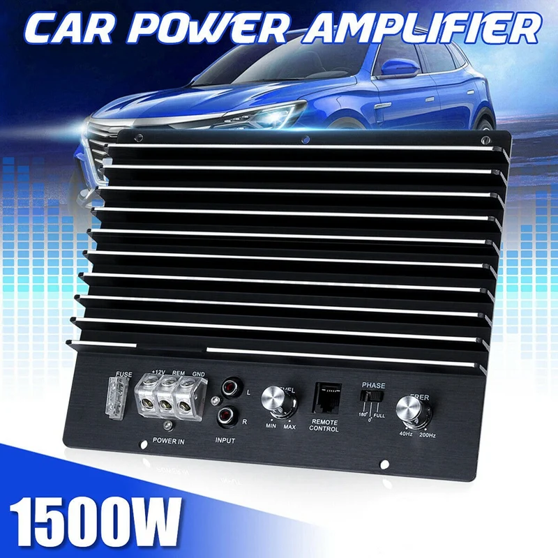 

12V 1500W Car Audio Power Amplifier Subwoofer Powerful Bass Car Amplifier Board DIY Amp Board for Auto Car Player