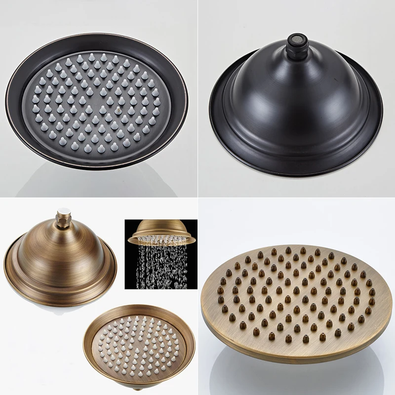ELLEN Antique Bronze Shower Head Hand Shower Hand Spray Shower Holder Copper Bathroom Antique Bathroom Accessories ELS04