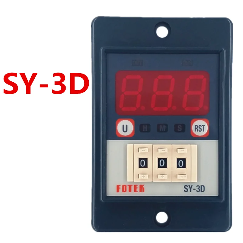SY-3D Yangming FOTEK timer SY-2D digital display power delay time relay 24V220 fixed/chronograph