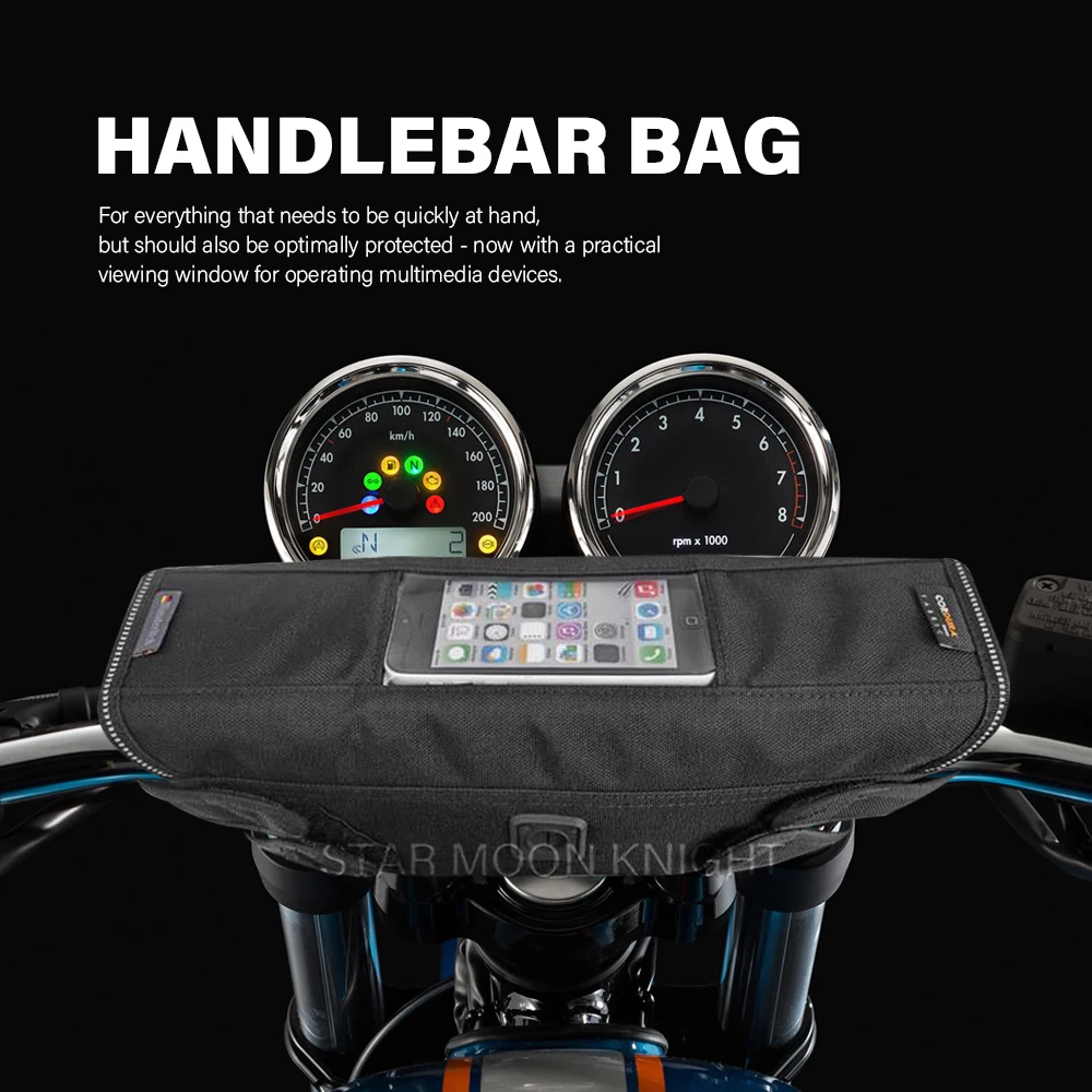 

Motorcycle Accessories Waterproof Bag Storage Handlebar bag Travel Tool bag For Moto Guzzi V100 Mandello V9 Roamer V7 III Stone