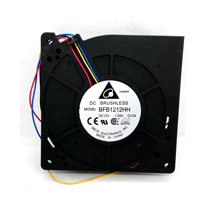 Original Delta BFB1212HH DC12V 1.65A 120x120x32MM 4Lines Computer Blower Cooling Fan