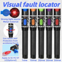 FTTH Fiber Optic Kabel Tester Stift 1/10/20/30/50mw Visual Fault Locator SC/FC/ST 2,5mm Interface VFL Optical Fiber Test Werkzeug