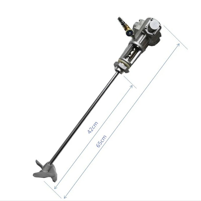 Imagem -02 - Batedeira Pneumática para Pintura com Galões Mixer de Tinta com Pressão para Misturar Tinta Impulsor de Liga de Alumínio