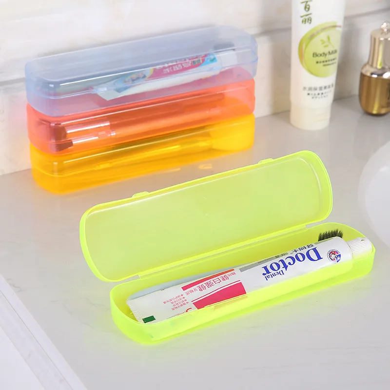 High Quality Useful Travel Portable Toothbrush Toothpaste Storage Box Cover Protect Case Travel Accessories