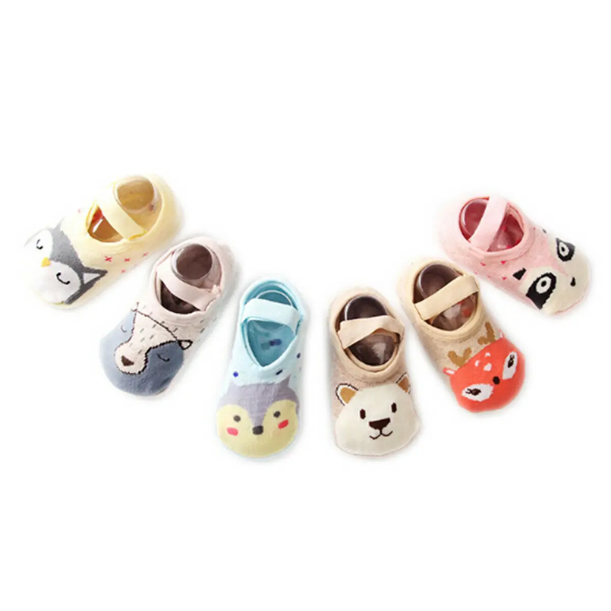 

Newborn Toddler Kids Baby Socks Cute Cartoon Animals Soft Anti Slip Socks Infant Girl Boy Shoe-like Socks 1-3Y 2020 Hot Sale