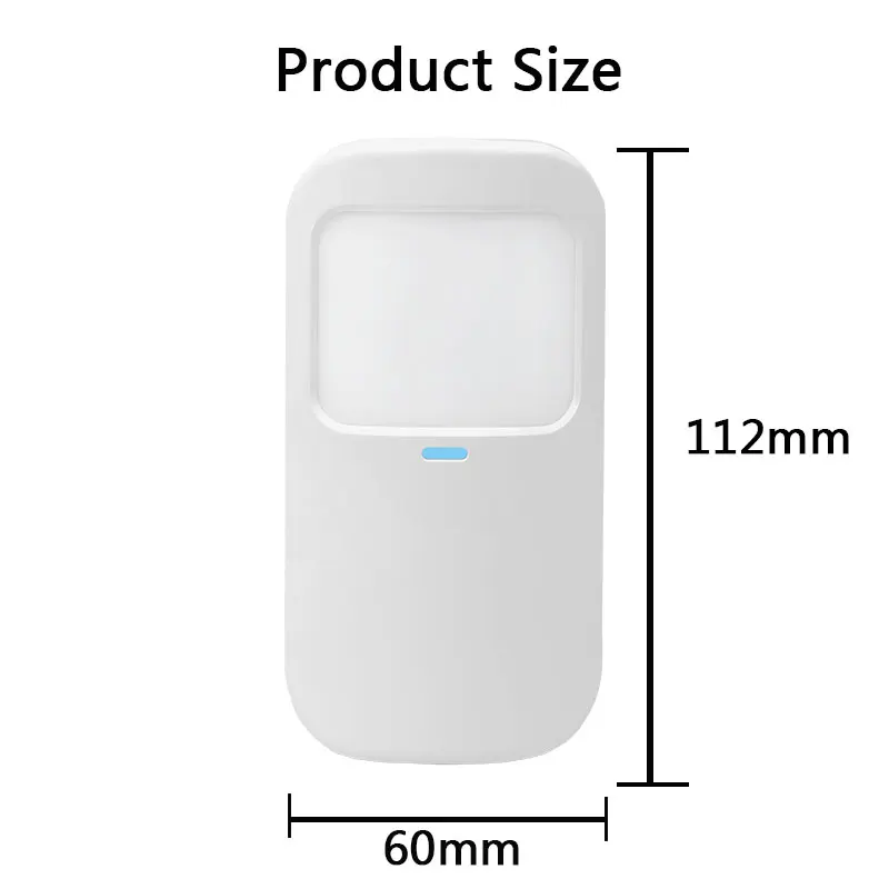 Anti-theft Alarm Equipment Home Security Protection Wireless Door Detector White Less Than 15kg Prevent Pet Function 433MHz 3pcs