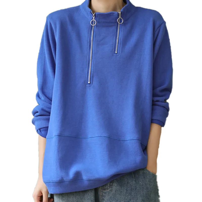 Careaymade-Zipper Loose Sweatshirt Autumn Women Turtleneck Casual Solid Color Hoodies Female Fitness Harajuku Casual Clothes