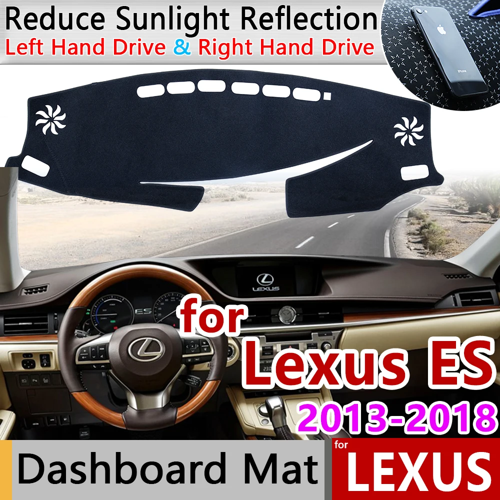 

for Lexus ES ES350 ES300h 2013 2014 2015 2016 2017 2018 XV60 Anti-Slip Mat Dashboard Cover Pad Sunshade Dashmat Accessories 350