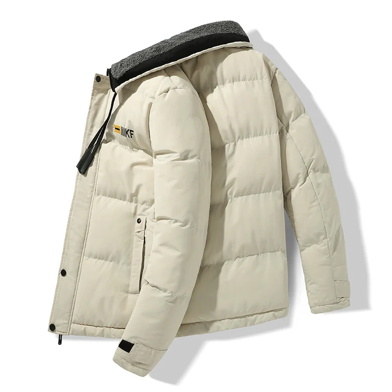 

Men's Jackets Loose Stand-up collar Hansome high quality Plus velvet thickening All-match Casual Comfortable outerwear Fashion
