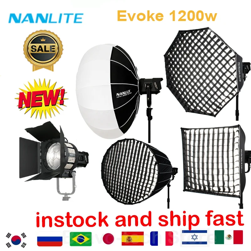 Nanguang Nanlux Evoke 1200W Fresnel condenser lens photography light soft condenser adjustment Softbox accessory portable