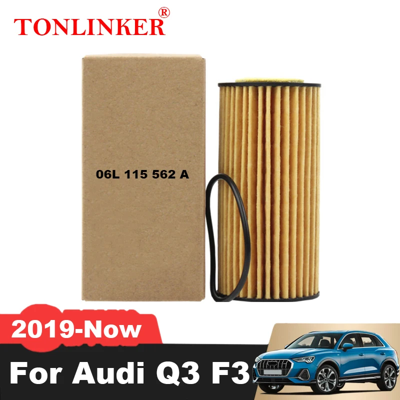 

Масляный фильтр TONLINKER 06L115562A для Audi Q3 F3 Q3Sportback 2,0 TFSI 2,0 40TFSI модель 2019 2020 2021 2022-Now DKTC 06L115466A