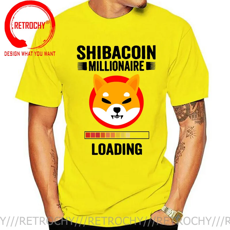 Shiba Inu Coin Millionaire Hodl Shib Token Crypto T-Shirt Vintage DogeCoin Tee Bitcoin Cryptocurrency T Shirts Gift Idea Clothes