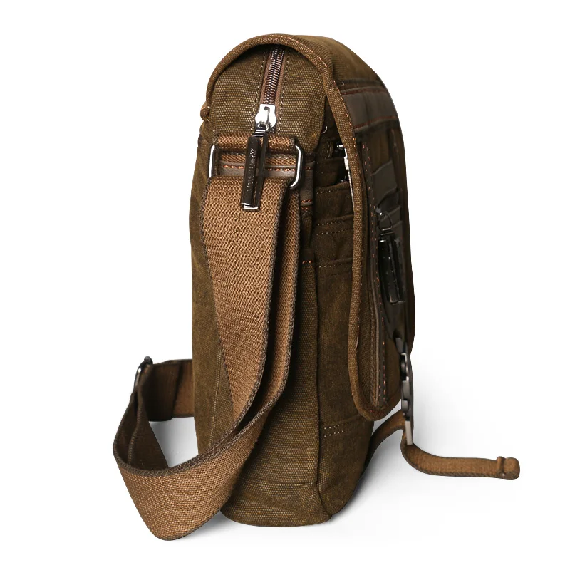 New Vintage Shoulder Canvas Bags Men Leisure Wear Resistant Retro Cross Messenger Bag High Quality