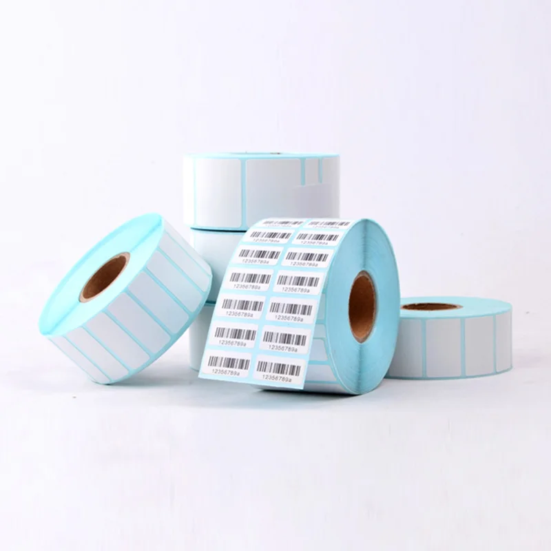 20/30/40/50MM WIDTH Blank White Direct Print Thermal Paper Sticker for Bar Code SKU Label Price Tag in Roll