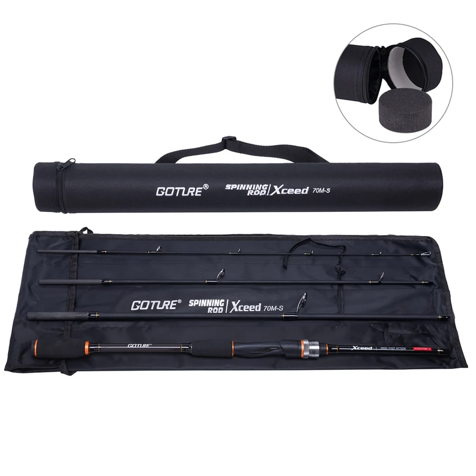 Goture Xceed スピニング キャスティング カーボン製釣り竿 3.6M 3.0M