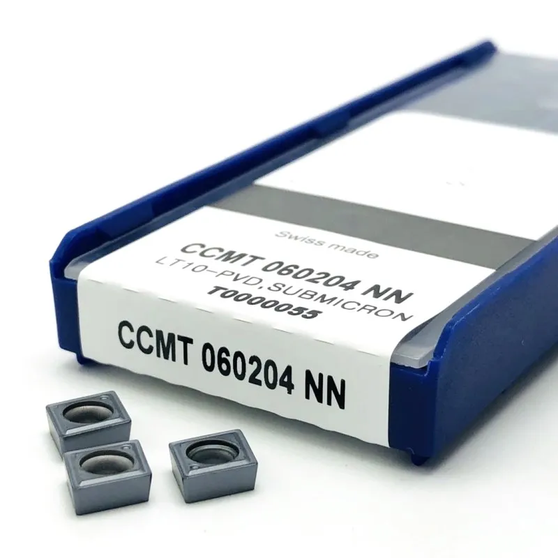 CCMT060204 NN LT10 lama in carburo di tornitura CNC strumento di diamante foro interno tornitura lama in acciaio inox speciale utensili di tornitura ccmt