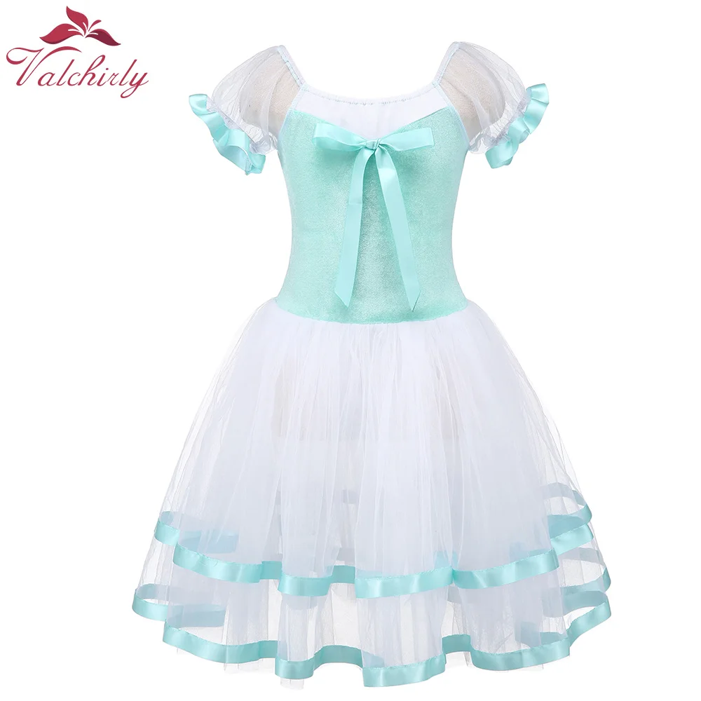 Rosa Ragazze Leotard di Balletto Vestito Da Ballo Del Tutu Gonna di Velluto Ginnastica Body Discoteca Ballerina per I Bambini