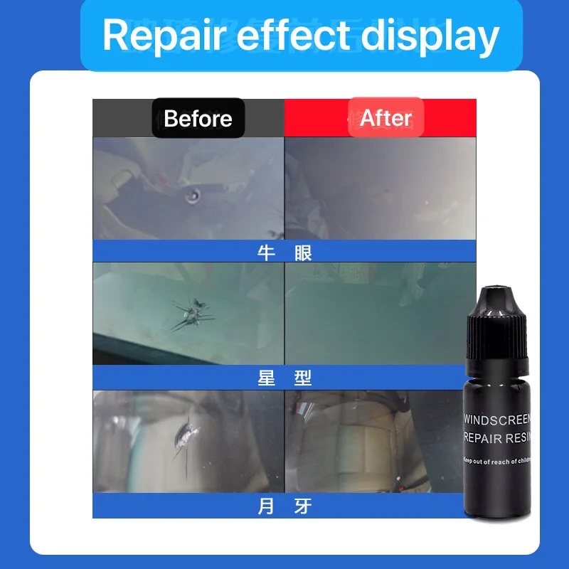 AURORA 3D high-quality light-curing UV resin repair fluid, no trace repair technology for car windshield cracks