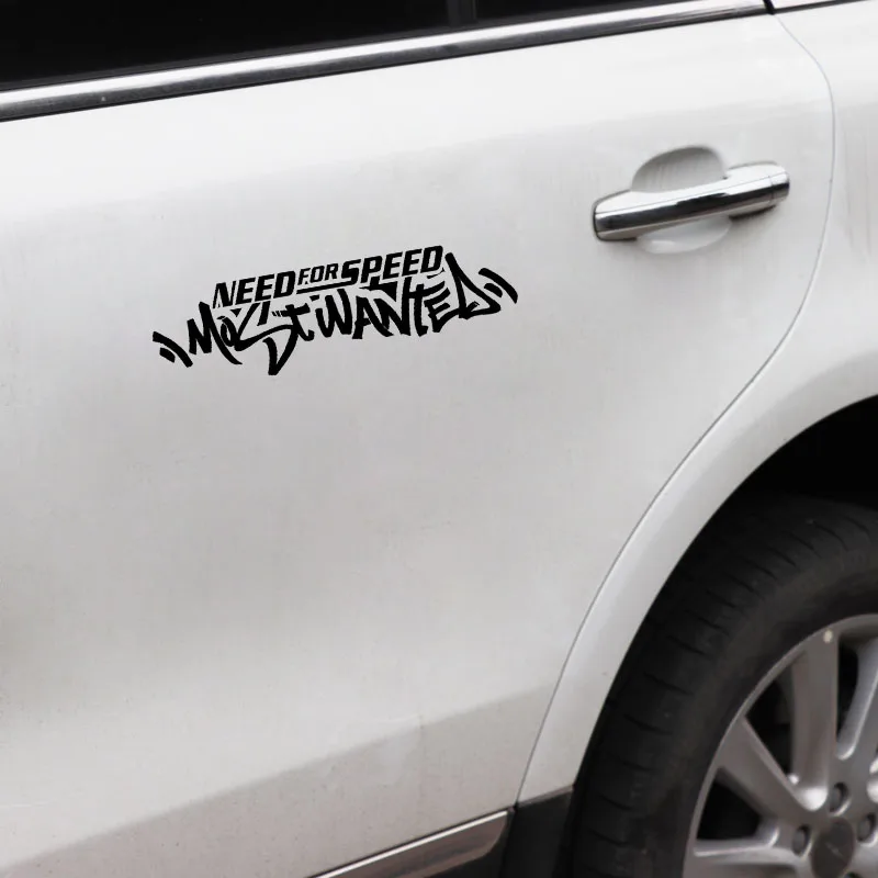 16.3cm*4.4cm Cool Need For Speed Most Wanted Vinyl Car Stickers Black/ Silver image 6